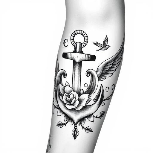 Winged Anchor: Traditional Meets Modern